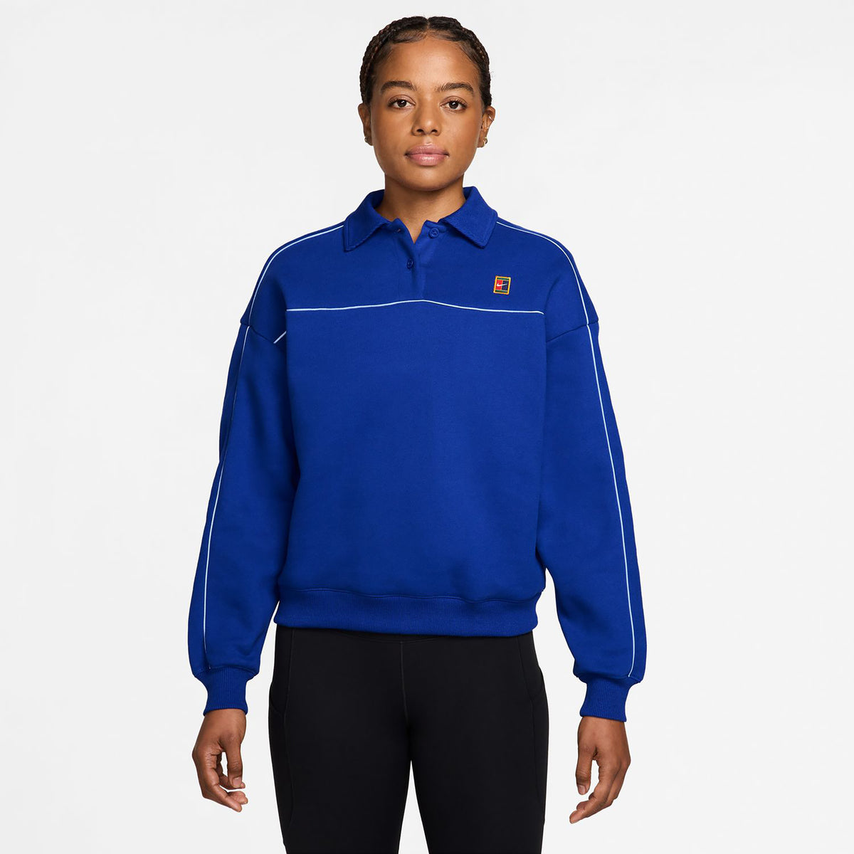 Nike Court Longsleeve Damen - dunkelblau