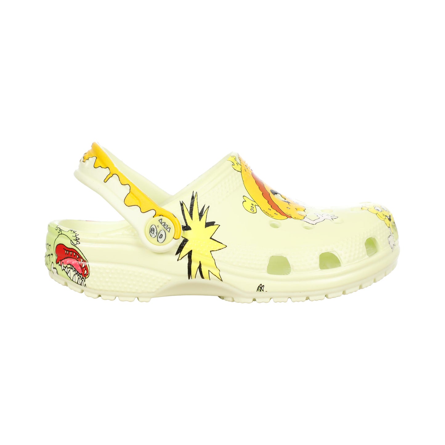 Crocs Classic Glow Badelatschen Kinder - grün, mehrfarbig