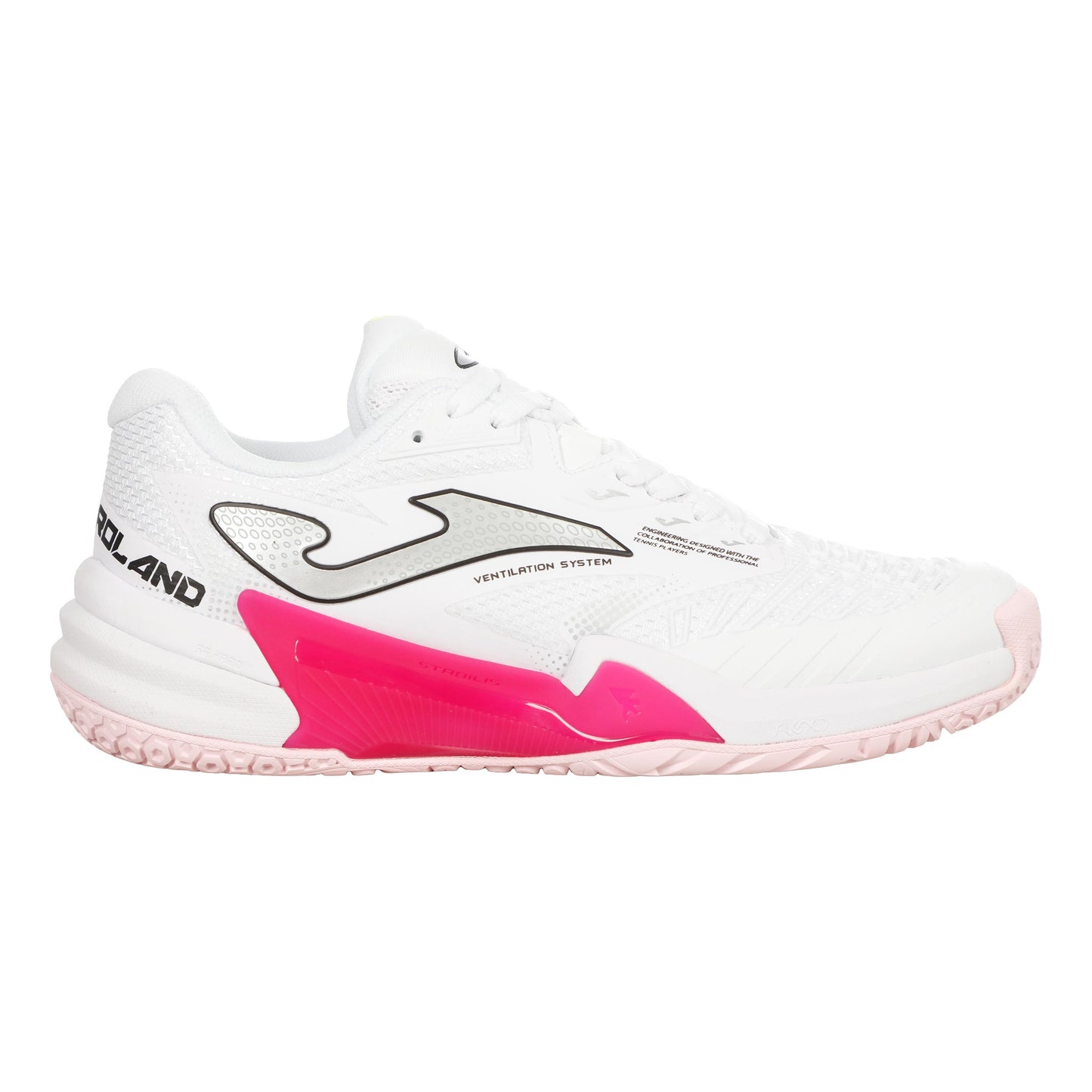 Joma Roland Allcourtschuh Damen - weiß, pink