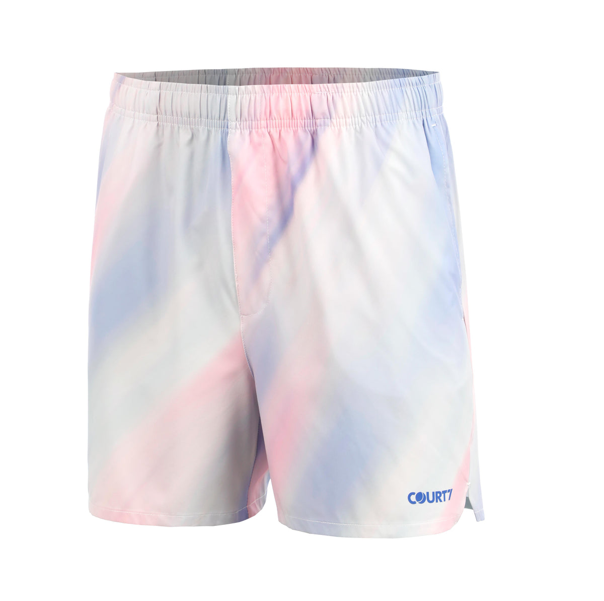 COURT7 Dual Pocket 5in Shorts Herren - hellblau, mehrfarbig