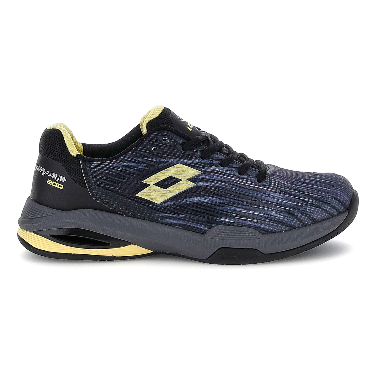 Lotto Mirage 200 III PRT SPD Allcourtschuh Herren - schwarz, gelb