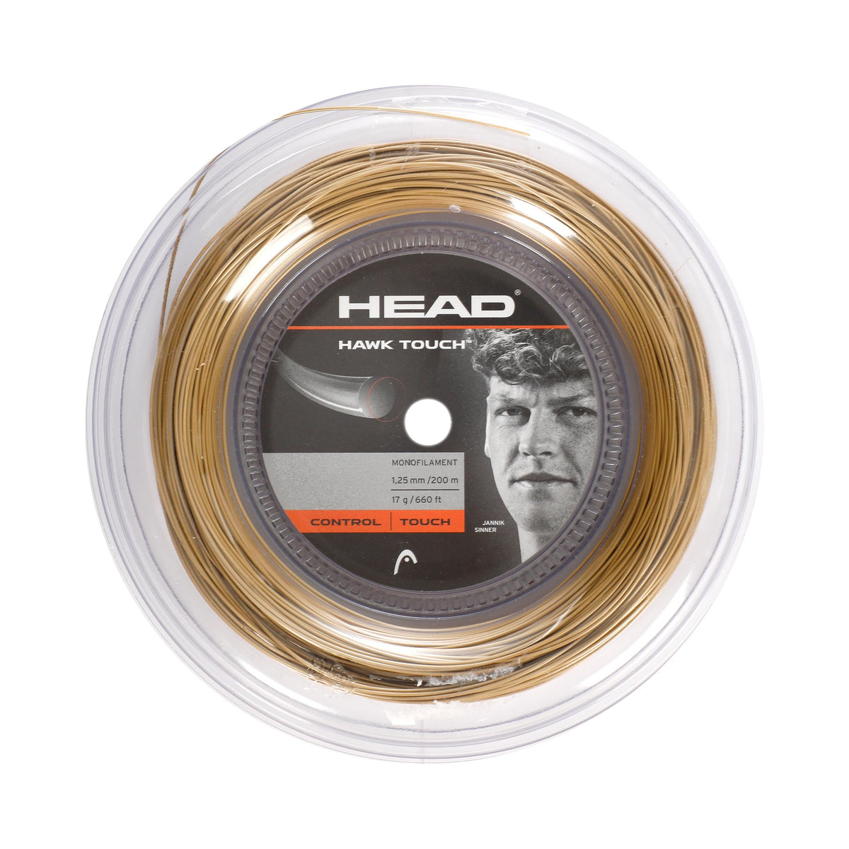 HEAD Hawk Touch Saitenrolle 200m - gold