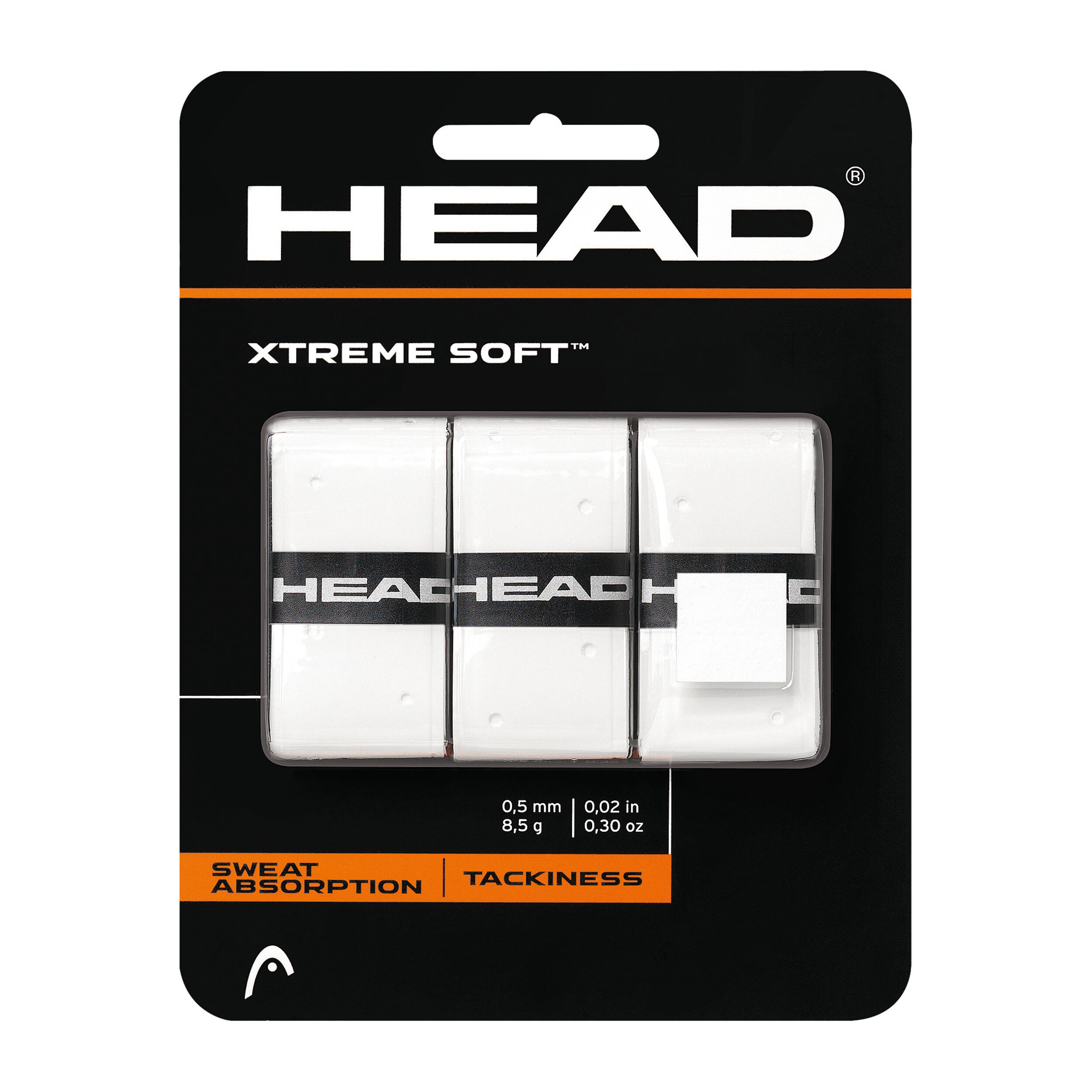 Head Extreme Soft Overgrip 3 er Packung schwarz oder weiss 