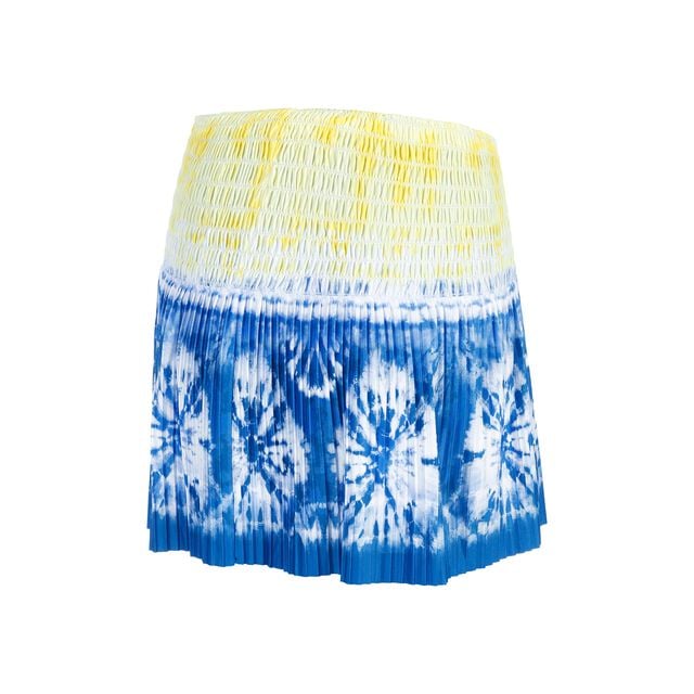 Long Hot Tropic Smocked Skirt