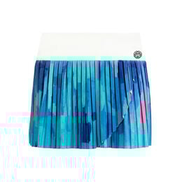 Lowey Tech Plissee Rock Damen-Weiß,Hellblau