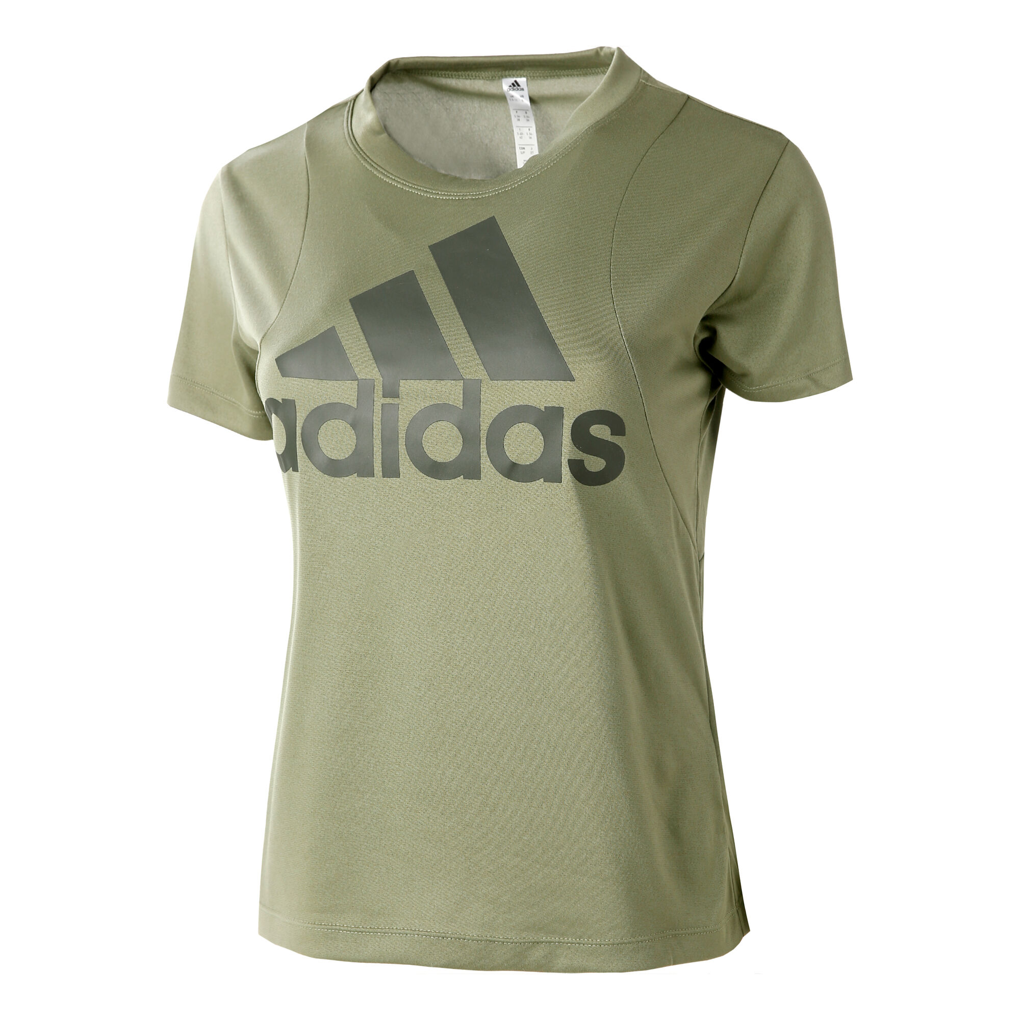 adidas Badge Of Sport Logo T-Shirt Damen - Oliv, Khaki ...