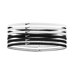 Nike Flex Classic Slim Haarband 6er Pack -weiß,schwarz