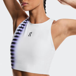 Court Crop Edge Tank-Top Damen - wei&szlig;, schwarz