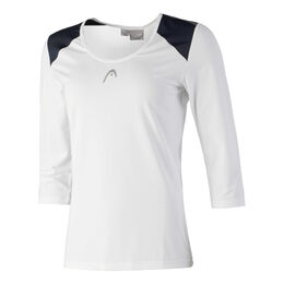 Club Longsleeve Damen-Wei&szlig;,Blau