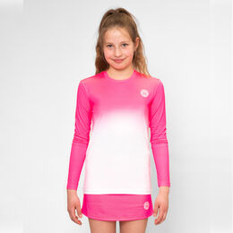 Crew Gradiant Longsleeve M&auml;dchen-Pink,Wei&szlig;