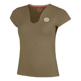 Spectrum V-Neck T-Shirt Damen-Braun