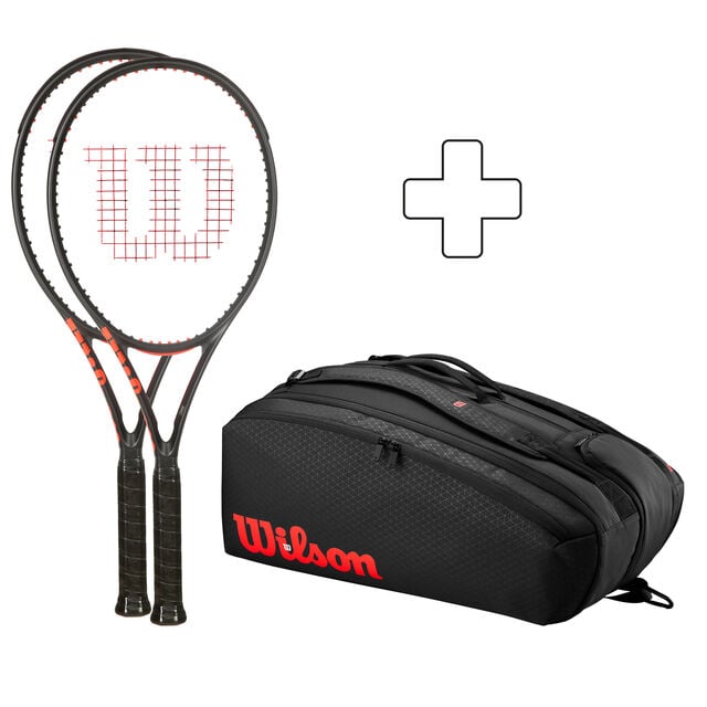 2x CLASH 100 V3.0 FRM plus Schlägertasche