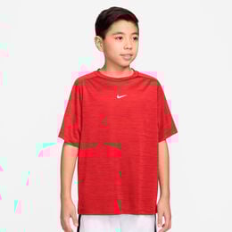 Dri-FIT Multi Heather T-Shirt Kinder-dunkelrot