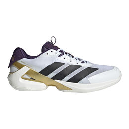 Adizero Ubersonic 5 Allcourtschuh Herren-Weißaluminium,Gold