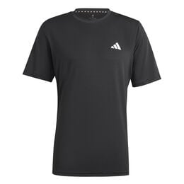 Training Essential Stretch T-Shirt Herren - schwarz, 
