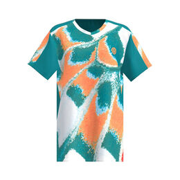 Melbourne 2025 V-Neck T-Shirt Jungen-Petrol,Orange