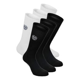Don Carlito XXL Crew Move Sportsocken 6er Pack-Schwarz,Weiß
