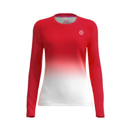 Crew Gradiant Longsleeve Mädchen-Rot,Weiß