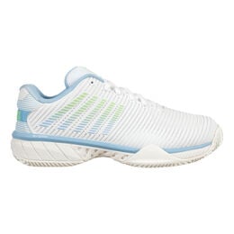Hypercourt Express 2 Sandplatzschuh Damen-Weiß,Hellblau