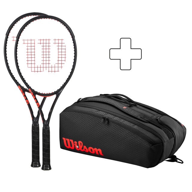 2x CLASH 100 PRO V3.0 FRM plus Schlägertasche