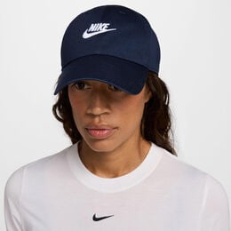 Club Futura Metal Swoosh Cap-Dunkelblau,Weiß