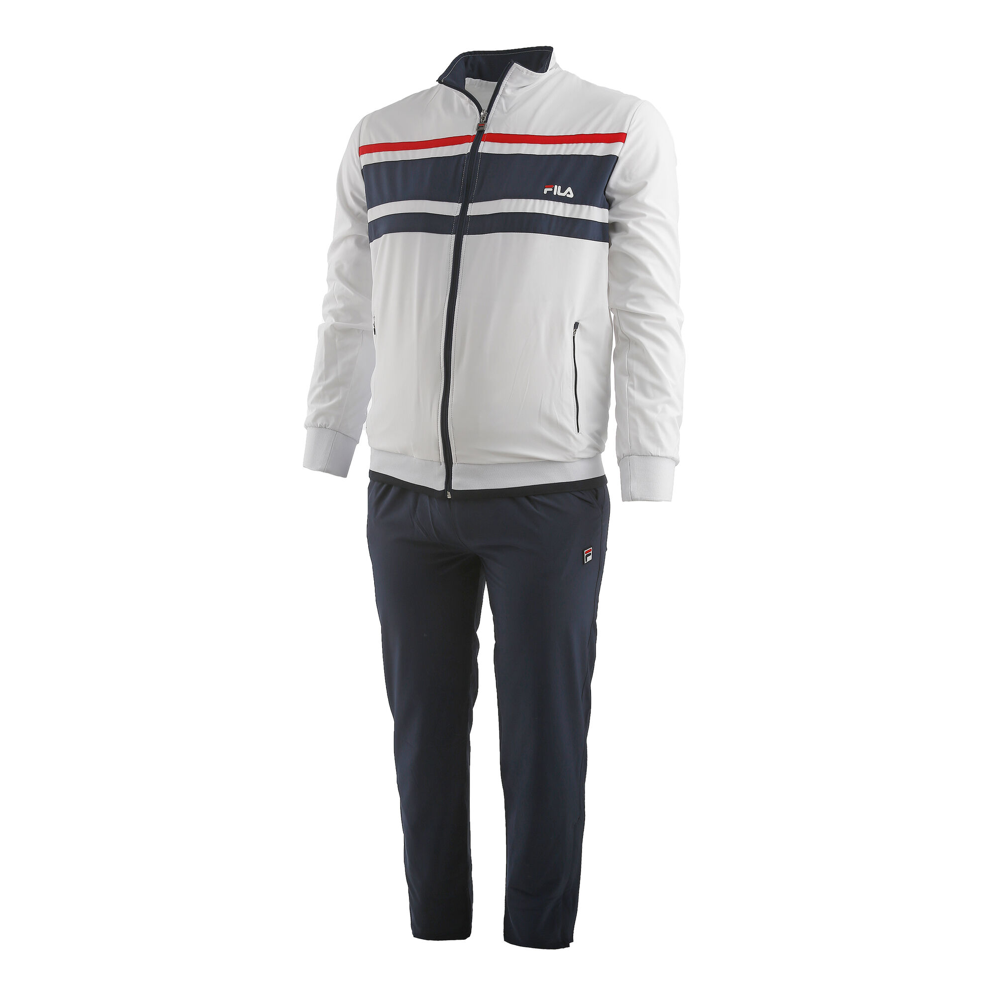 Fila Theo Trainingsanzug Herren - Weiß, Dunkelblau online ...