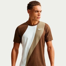 Court Dri-Fit Advantage Slam T-Shirt Herren-creme, grau