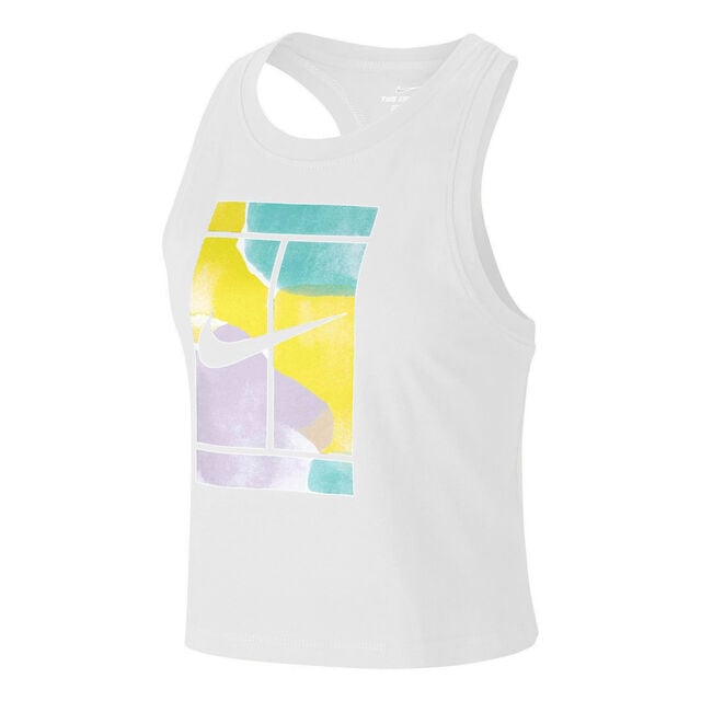 Nike Court Cropped Tank-Top Damen - Weiß, Mehrfarbig online kaufen | CenterCourt.de