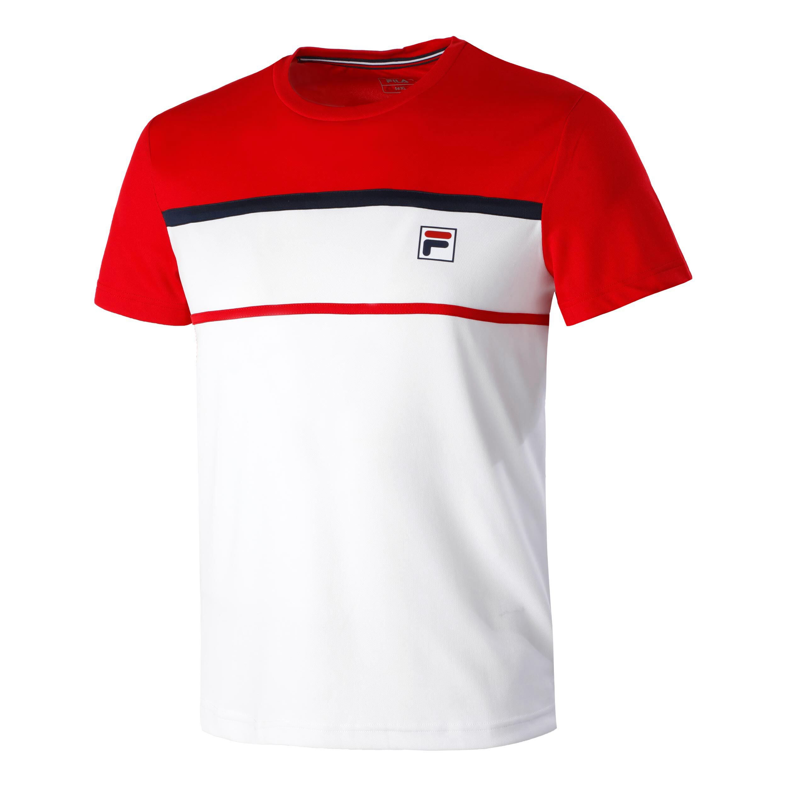 Red fila t shirt discount