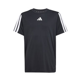 Training Essentials 3 Stripes T-Shirt Kinder-Schwarz,Wei&szlig;