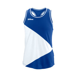 Team Tank-Top M&auml;dchen-Blau,Wei&szlig;