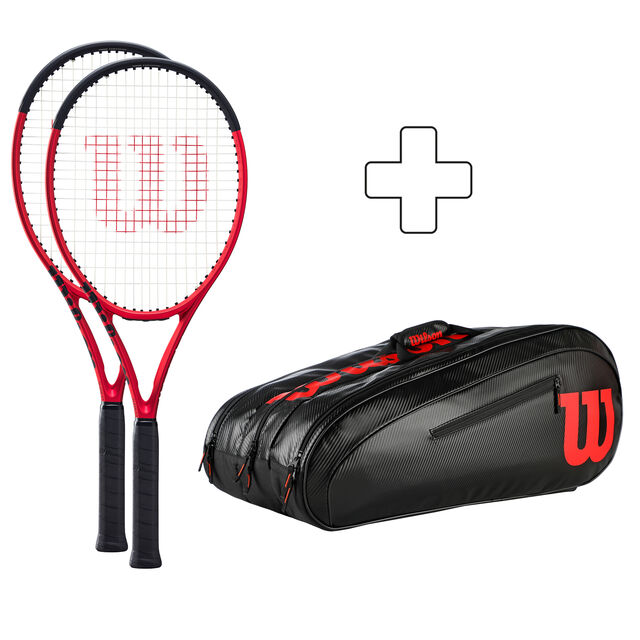 2x Clash 100 Pro V2.0 plus Schlägertasche