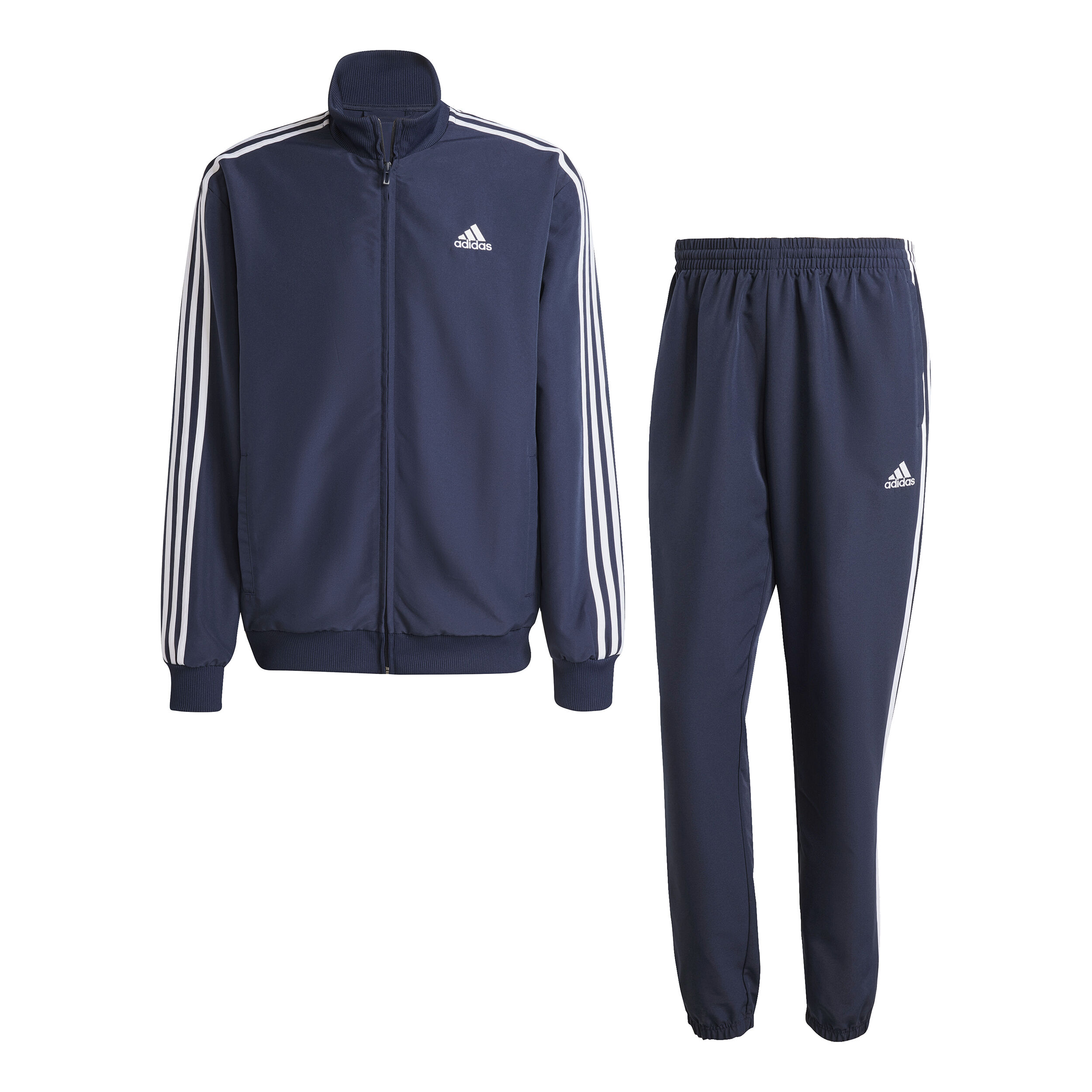 adidas 3Stripes Woven Trainingsanzug Herren Dunkelblau WeiB online kaufen Center Court DE