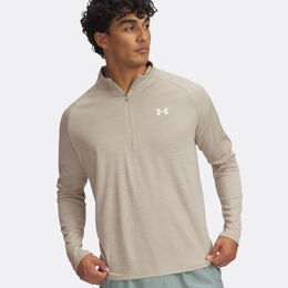 Tech Textured 1/2 Zip-GRY Long-Sleeves