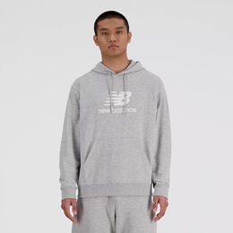 French Terry Logo Hoodie Hoody Herren-Grau
