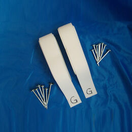 Midcourt Grundlinie 4 Rollen Sandplatz-Weiß