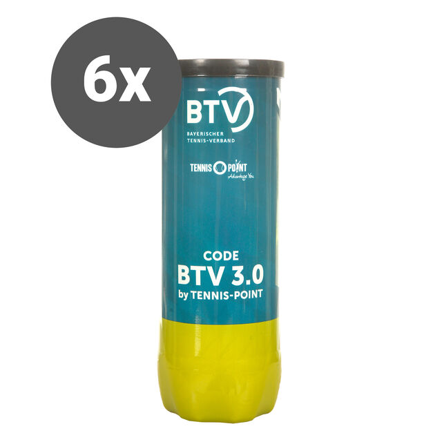 Spieltagspaket 6x Code BTV 3.0 by Tennis Point 3 Ball Dose