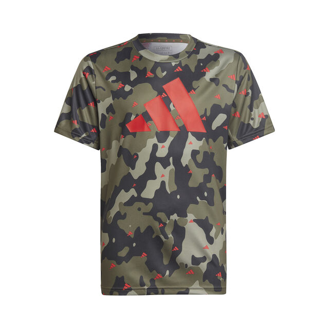 Train Essentials Seasonal AEROREADY Allover Print Regular-Fit T-Shirt