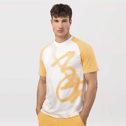 Performance Mc New York T-Shirt Herren-Weiß,Goldgelb