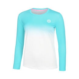 Crew Gradiant Longsleeve Mädchen-Türkis,Weiß