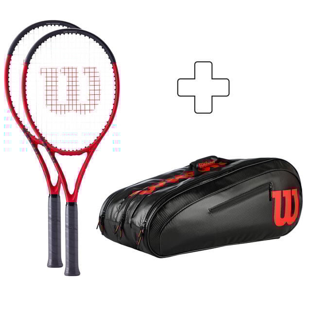 2x Clash 100 V2.0 plus Schlägertasche