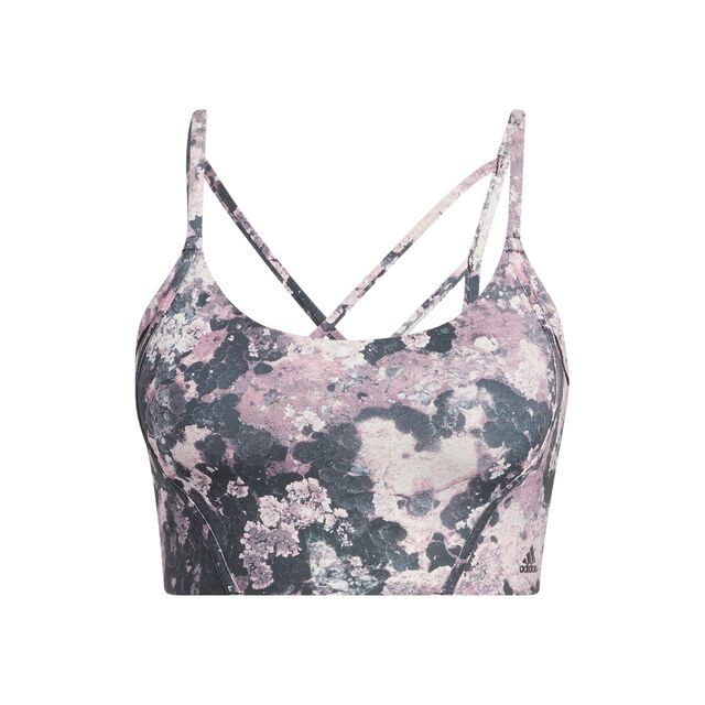 Yoga Light-Support Long Line All Over Print Bra