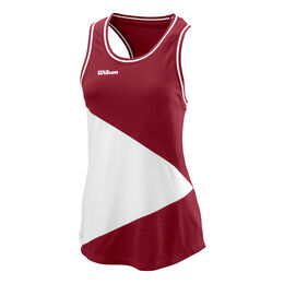 Team II Tank-Top Damen-Dunkelrot,Weiß