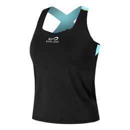 Cross Tank-Top Damen-Schwarz,Blau