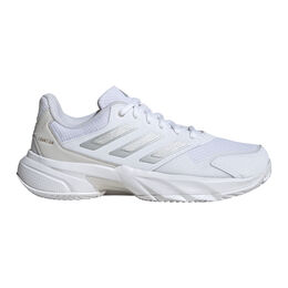 CourtJam Control 3 Sandplatzschuh Damen-Weiß,Silber