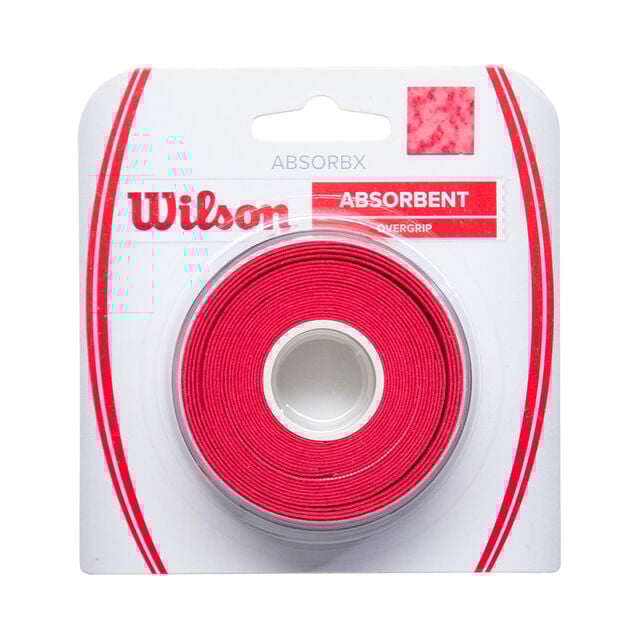 WILSON DRY OVERGRIP 3 PACK RED