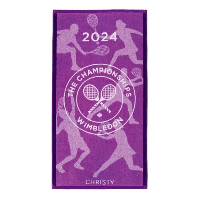 Wimbledon Champ towel 2024 Bath Hyacinth