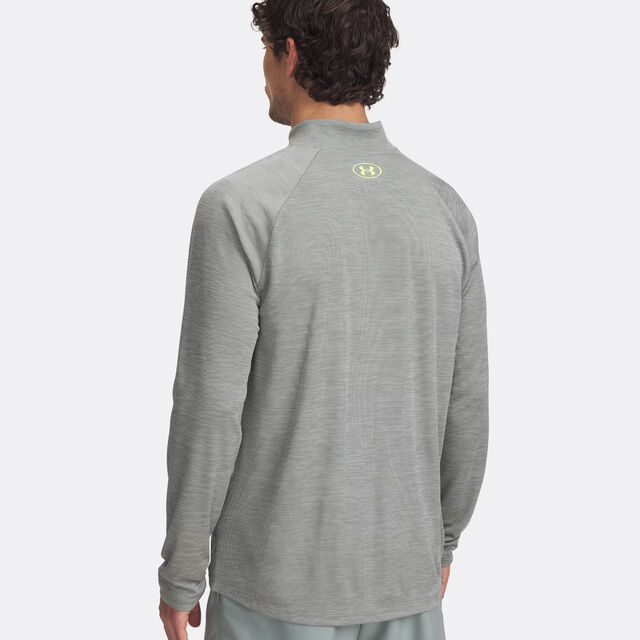 Tech Textured 1/2 Zip-GRY Long-Sleeves