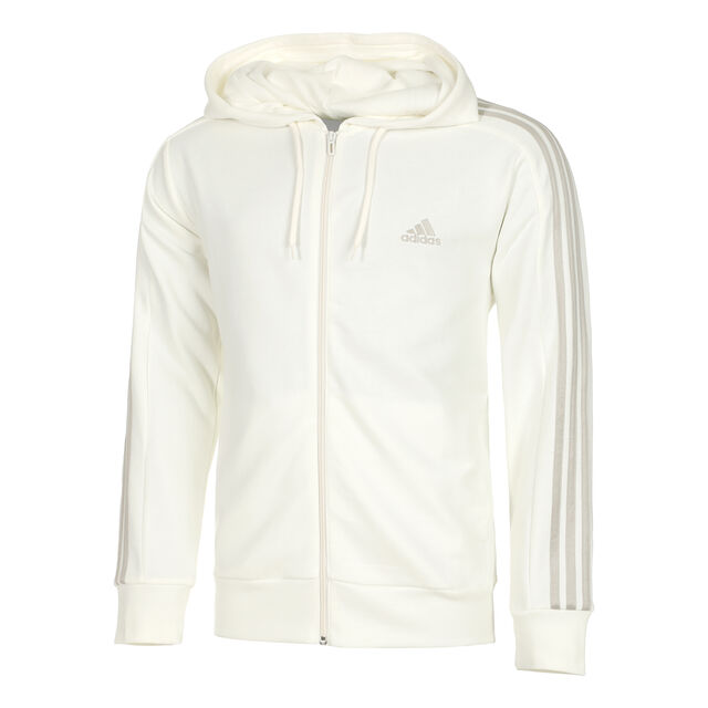 Essentials French Terry 3-Stripes Full-Zip Hoodie