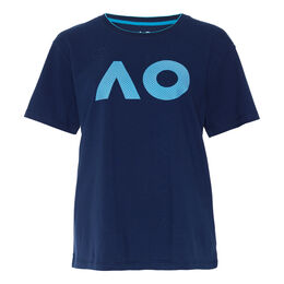 AO Stack Print Core Logo T-Shirt Damen - dunkelblau, 